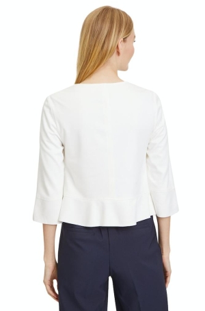 Betty Barclay női blézer, cipzáros, chanel, tölcsérujjú, velúr