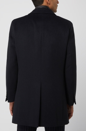 Digel férfi kabát, 7/8-os szövet, szélfogós, 50% gyapjú