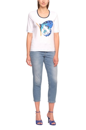 Golléhaug női felső, kereknyakú, rövidujjú