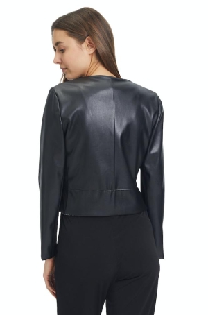 Vera Mont női dzseki textilbőr, chanel, cipzáros, oldalt betétes