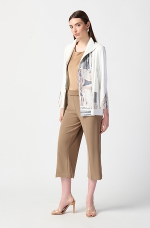 Joseph Ribkoff női kabátka textílbőr,lebegő elejű,3/4-es ujjú,zsebes