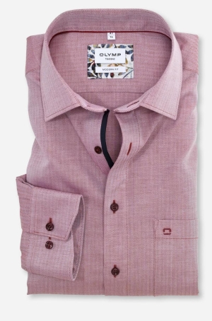 Olymp férfi ing, modern fit hosszúujjú, halszálkás