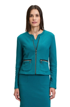 Betty Barclay női kabátka, nyomottmintás, chanel, cipzáros