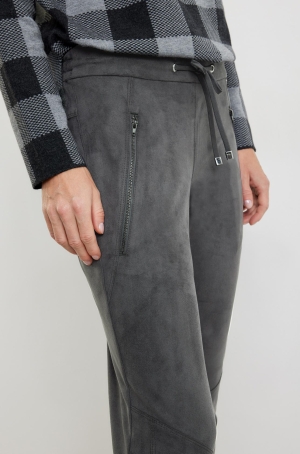 Gerry Weber női nadrág zsinóros, gumisderekú,velúrhatású hosszú