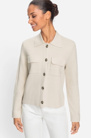 Olsen női kabátka gombos,rávarrt zsebes