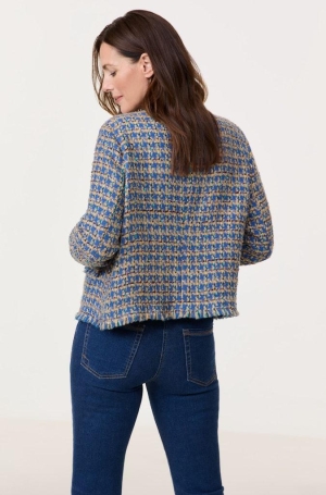 Gerry Weber női blézer, chanel, lenbegő elejű, szövet