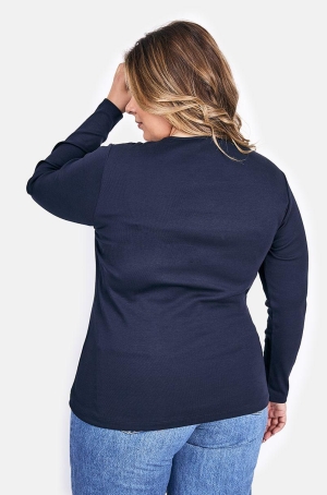 Bagoraz női felső, kereknyakú, hosszúujjú