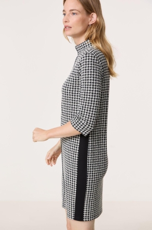 Gerry Weber női ruha, egyenes, kámzsanyakú, pamutjersey
