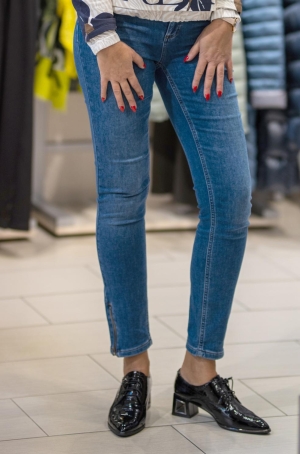 Lisa Campione női nadrág, farmer , cipzáros szárú