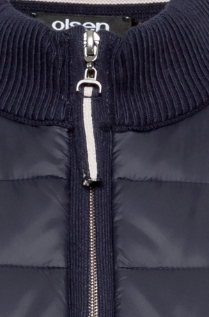Olsen női mellény cipzáros ,steppelt elejű