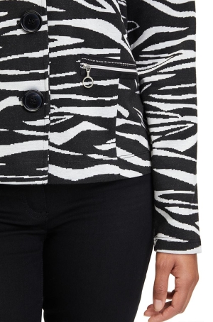 Betty Barclay női blézer, állógalléros, zsebén cipzáros