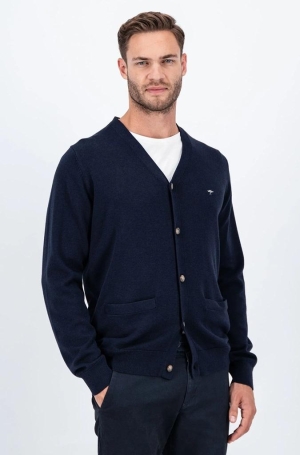 Fynch Hatton férfi kardigán, zsebes, gombos