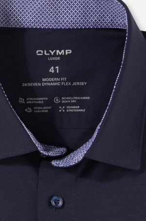 Olymp férfi ing, hosszúujjú, modern fit, elasztikus