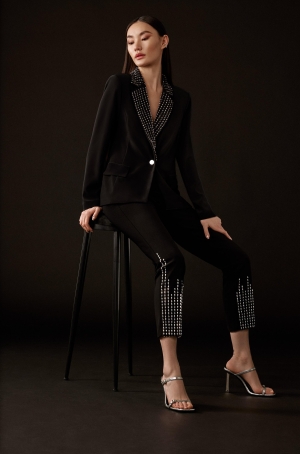 Joseph Ribkoff női nadrág, szárán köves, gumisderekú