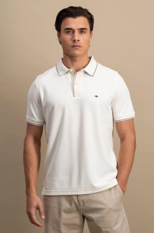 Fynch Hatton férfi ingpulóver, gombos, galléros