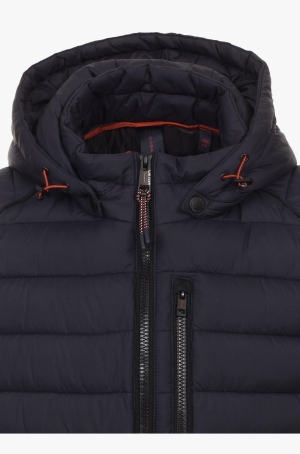 Casamoda férfi dzseki, steppelt kapucnis