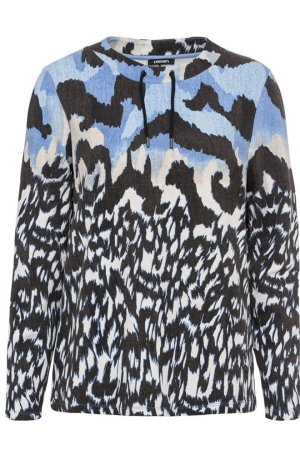 Olsen női felső hosszúujjú,nyakán zsinóros