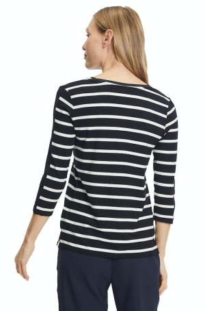 Betty Barclay női felső, kereknyakú, 3/4-es ujjú, köves