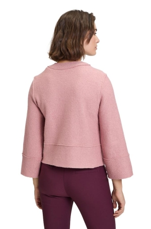 Betty Barclay női kabátka, mosott gyapjú, 3/4-es bő ujjú, chanel, cipzáros