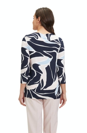 Betty Barclay női felső, karikás csónaknyak, 3/4-es ujú