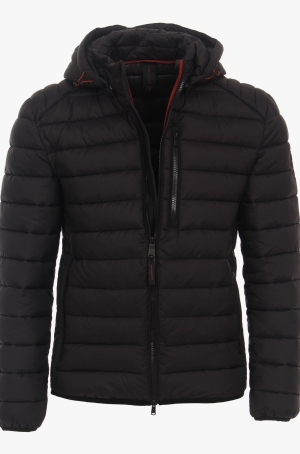 Casamoda férfi dzseki, steppelt, kapucnis