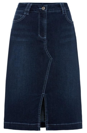 Olsen női szoknya farmer,egyenes,elől sliccelt