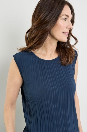 Gerry Weber női top, plisszé, kereknyakú