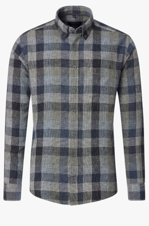 Casamoda férfi ing casuel fit,hosszúujjú,len