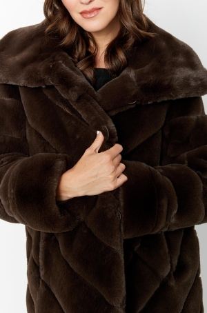 Joseph Ribkoff női kabát, szőrme, fregoli