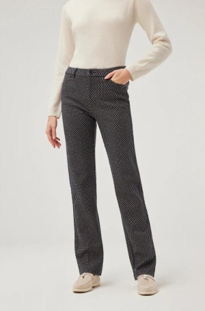 Leo & Ugo női nadrág, egyenes, zsebes