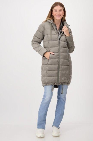 Monari női kabát, 7/8-os, steppelt, hátán csík