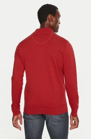 Pierre Cardin férfi pulóver, kötött, cipzáros-állógallér