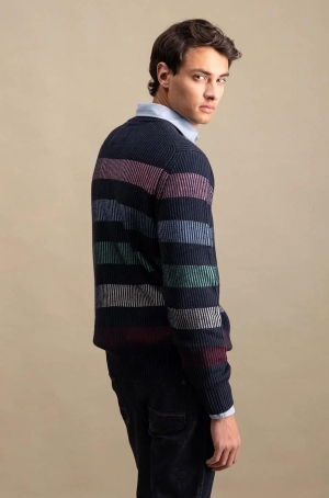 Fynch férfi pulóver kötött,kereknyakú