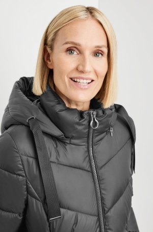 Gerry Weber női kabát, 7/8, kapucnis, karcsúsított,