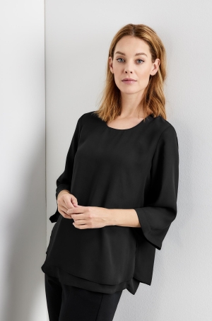 Gerry Weber női felső 3/4-es ujjú,hosszított,muszlin, NOS